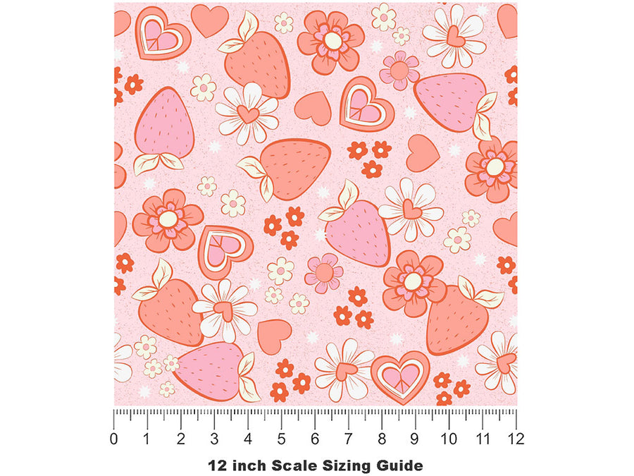 Indulgent Amour Fruit Vinyl Film Pattern Size 12 inch Scale~Rwraps Indulgent Amour Fruit Sizing Chart~2