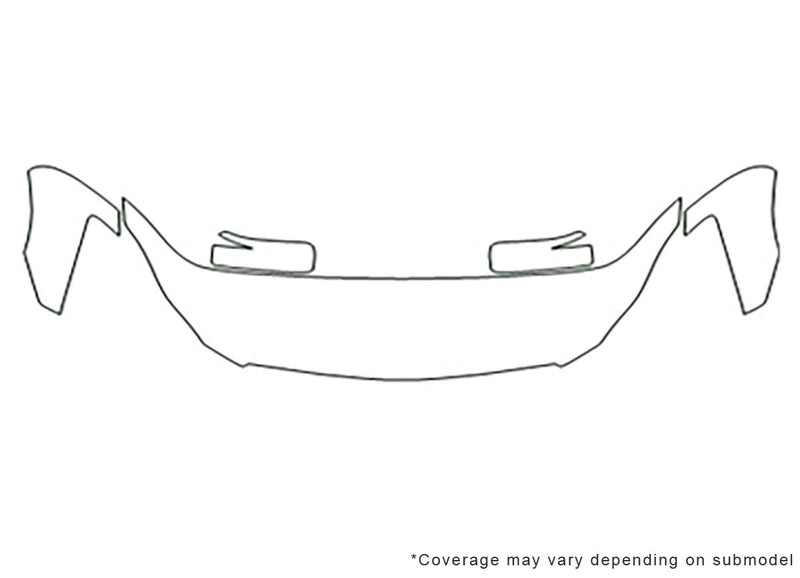 ex35 3M Clear Bra Hood Precut PPF Diagram