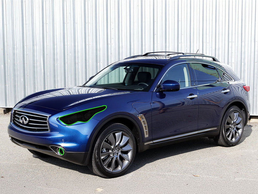 infiniti fx 2009-2013 Headlight Tint Location