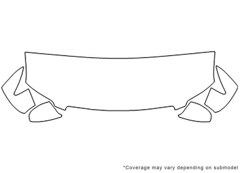 fx35 Avery Dennison Clear Bra Hood Precut PPF Diagram