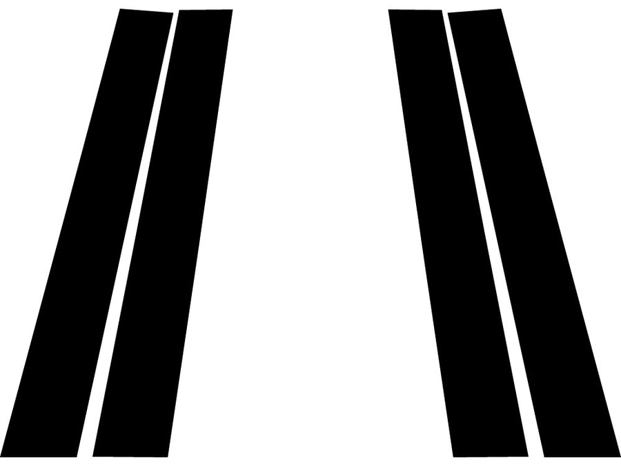 infiniti g20 1991-1996 Carbon Fiber Pillar Trim Diagram