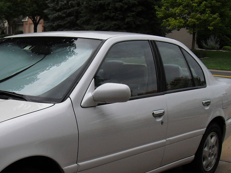 infiniti g20 1991-1996 Brushed Aluminum Black Pillar Cover Diagram