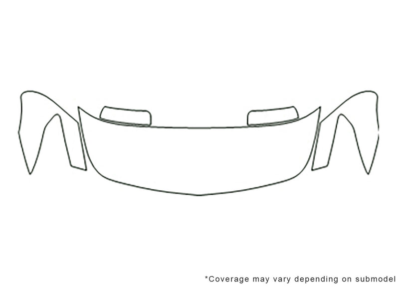 g35 Avery Dennison Clear Bra Hood Precut PPF Diagram