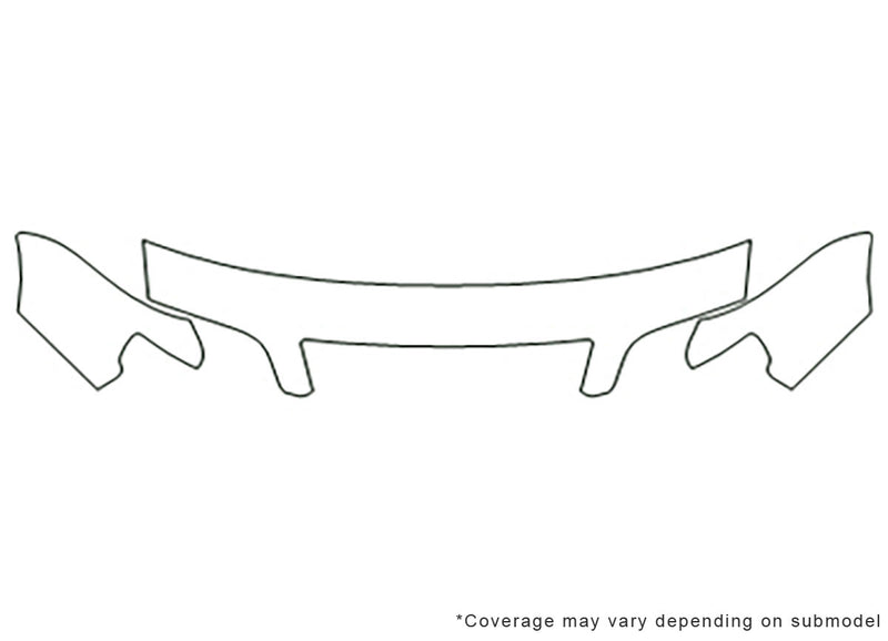 i30 Avery Dennison Clear Bra Hood Precut PPF Diagram