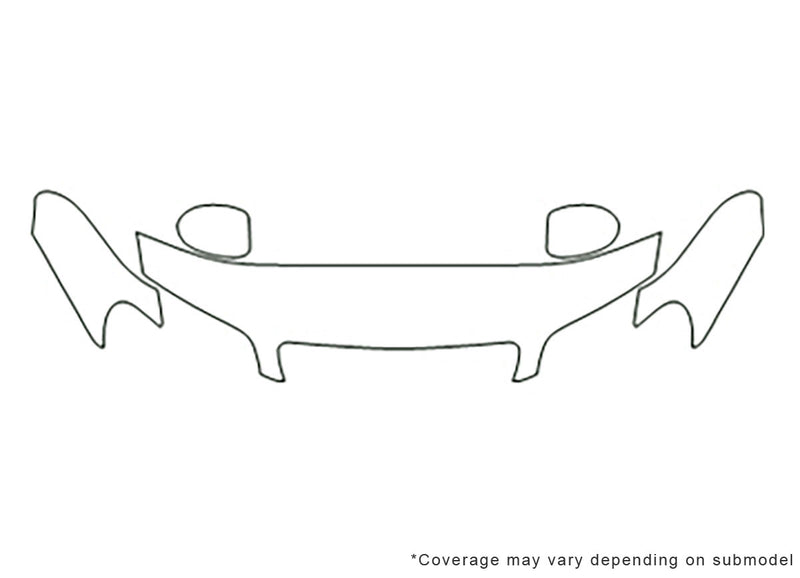 i35 3M Clear Bra Hood Precut PPF Diagram
