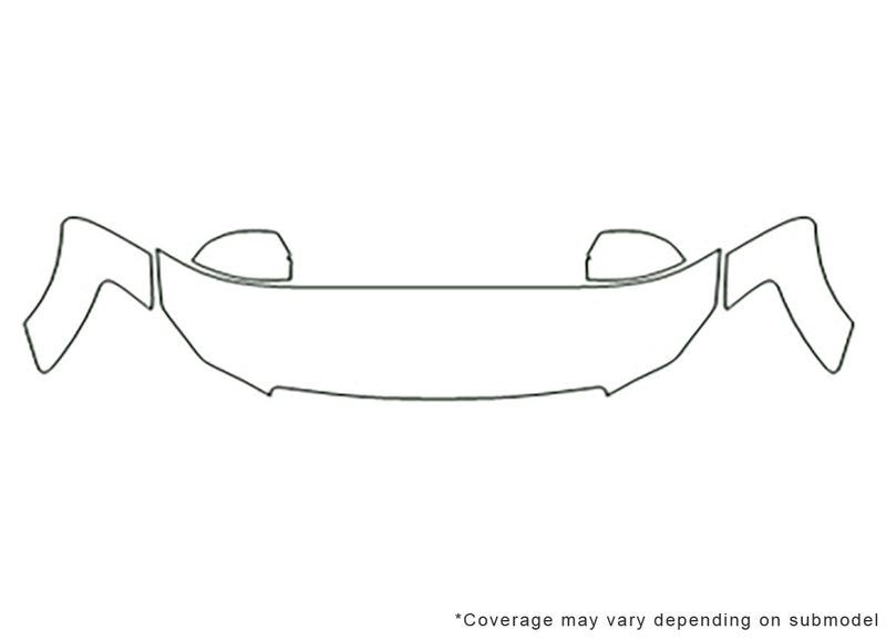 m35 3M Clear Bra Hood Precut PPF Diagram