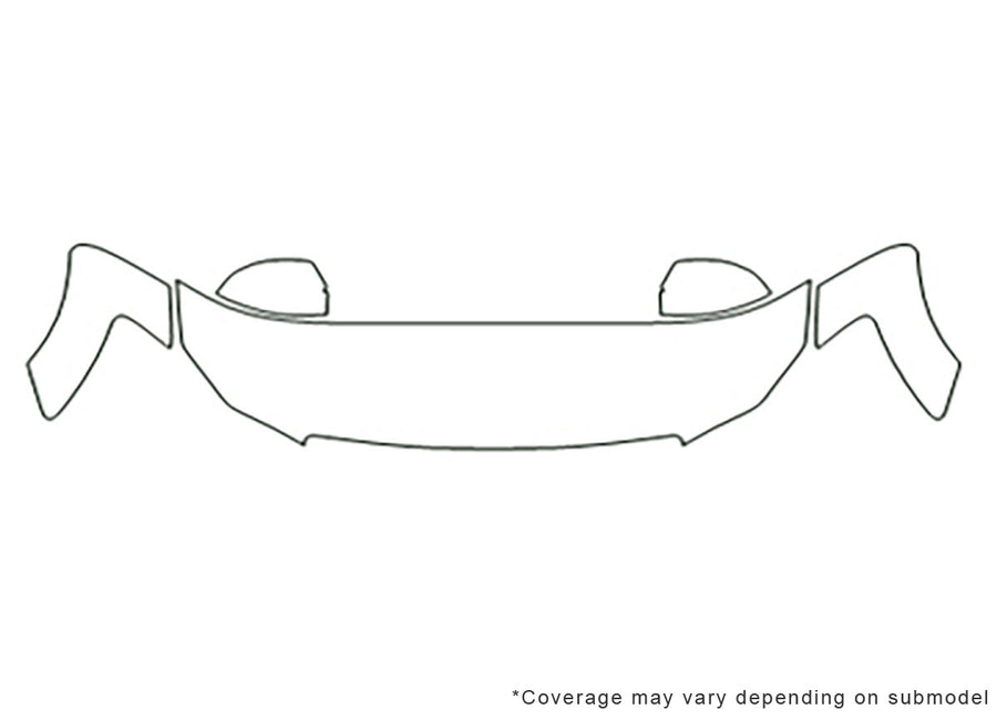 m35 3M Clear Bra Hood Precut PPF Diagram