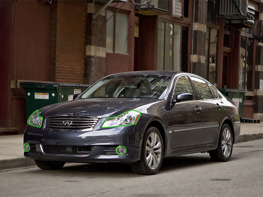 infiniti m35 2006-2010 Headlight Protection Installation Location