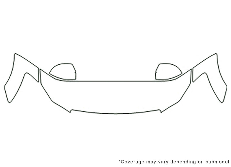 m45 3M Clear Bra Hood Precut PPF Diagram