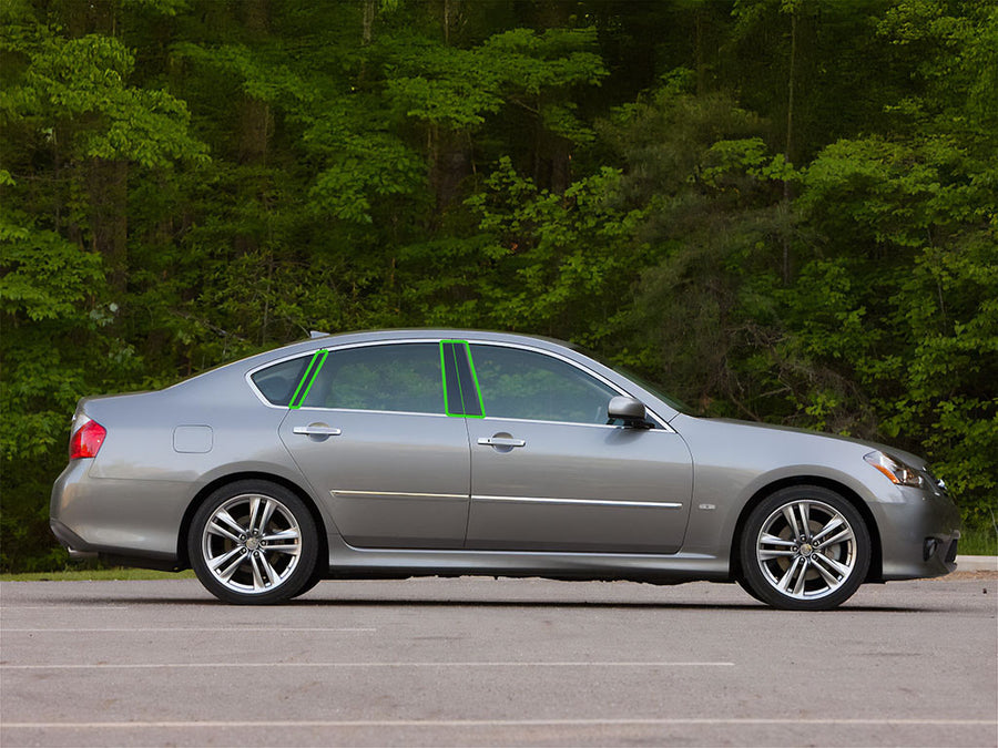 infiniti m45 2005-2010 Pillar Post Trim Installation Location
