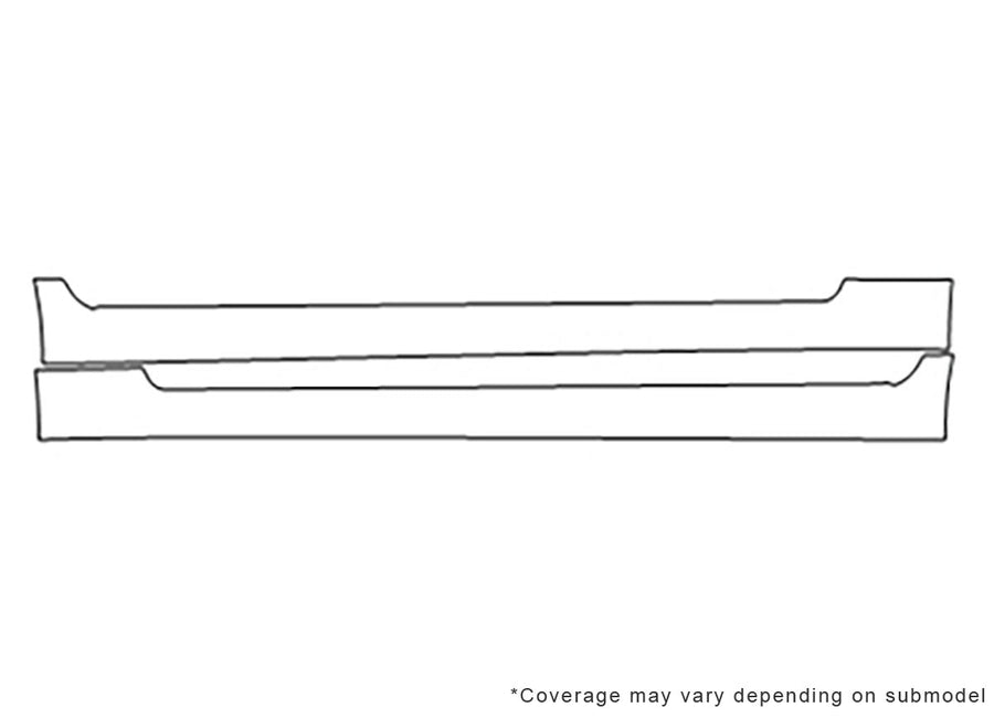 m45 3M Clear Bra Door Cup Precut PPF Diagram
