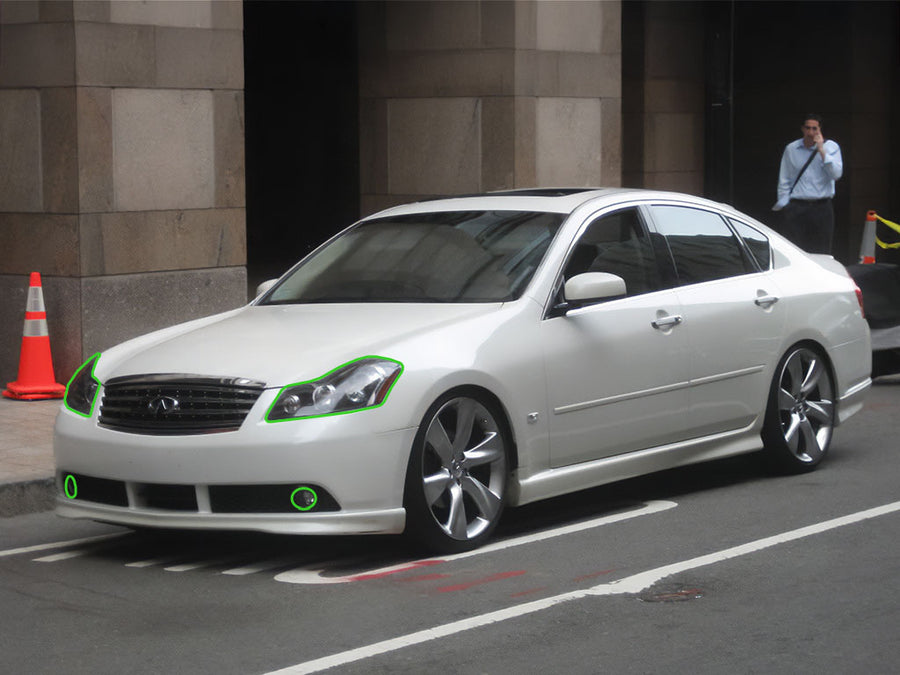 infiniti m45 2006-2010 Headlight Protection Installation Location