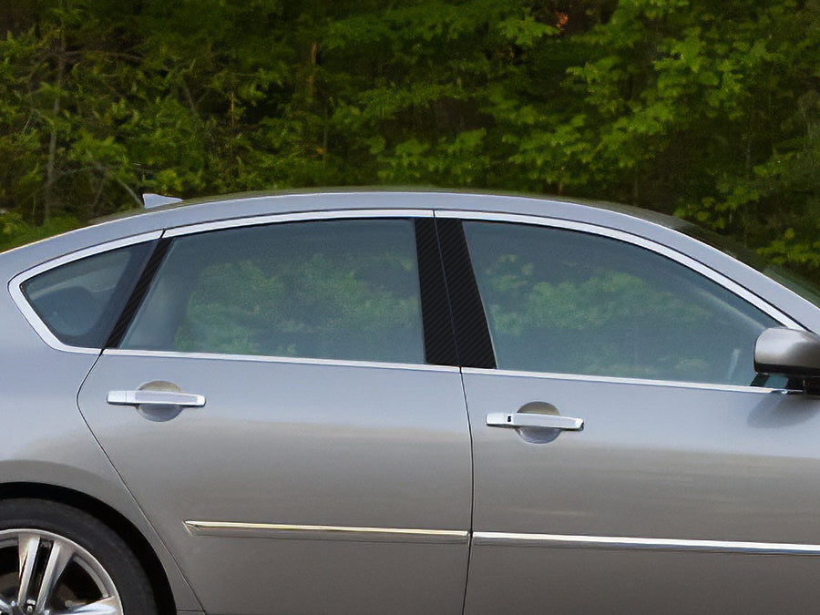 infiniti m45 2005-2010 Carbon Fiber Pillar Cover Diagram