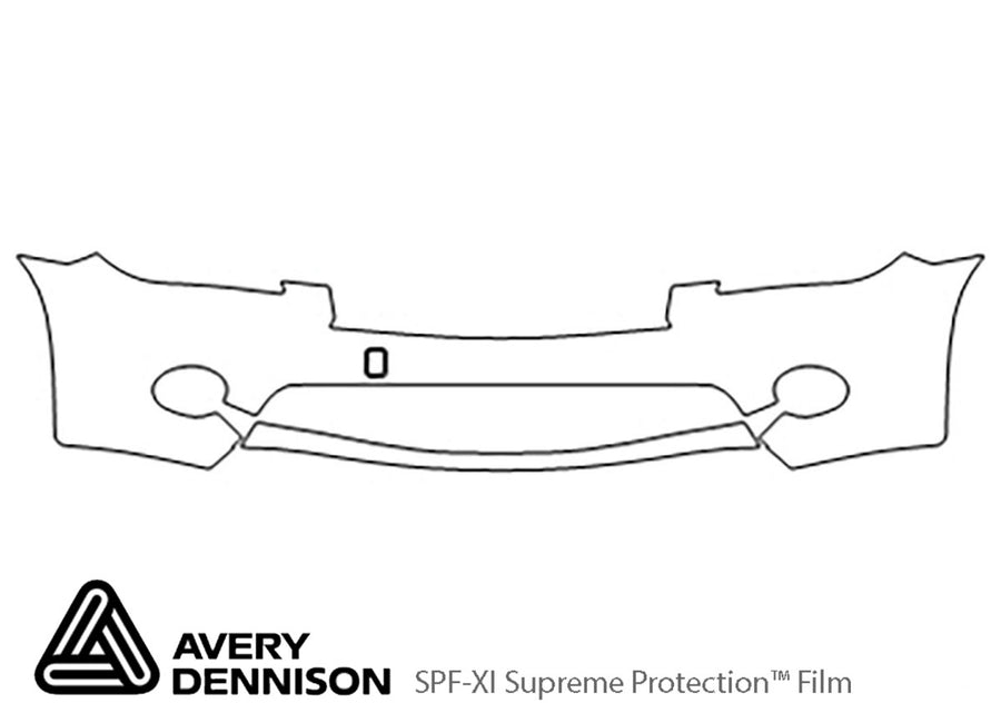 m56 Avery Dennison Clear Bra Bumper Precut PPF Diagram