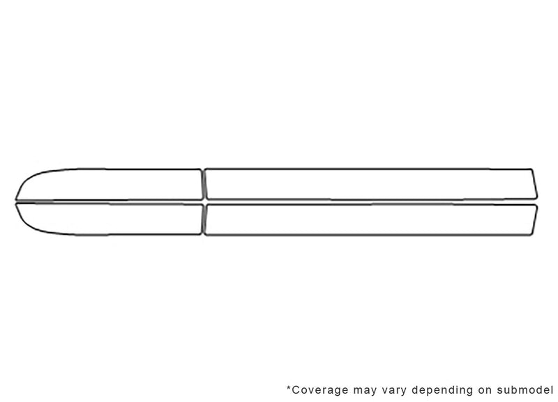 m56 3M Clear Bra Door Cup Precut PPF Diagram
