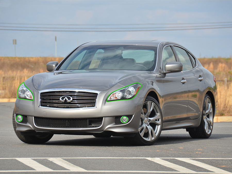 infiniti m56 2011-2013 Headlight Protection Installation Location