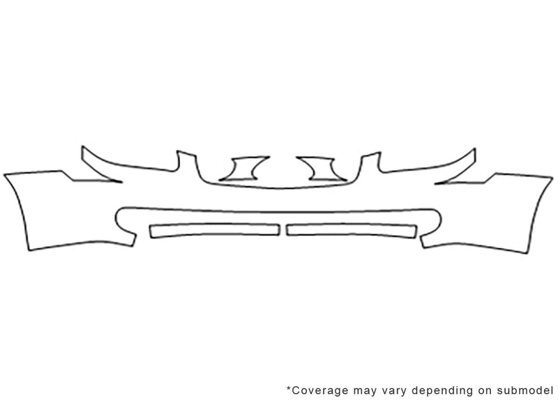 q45 3M Clear Bra Bumper Precut PPF Diagram