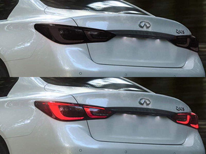 q50 Before and After Smoked Taillights