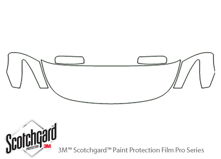 q60 3M Clear Bra Hood Precut PPF Diagram