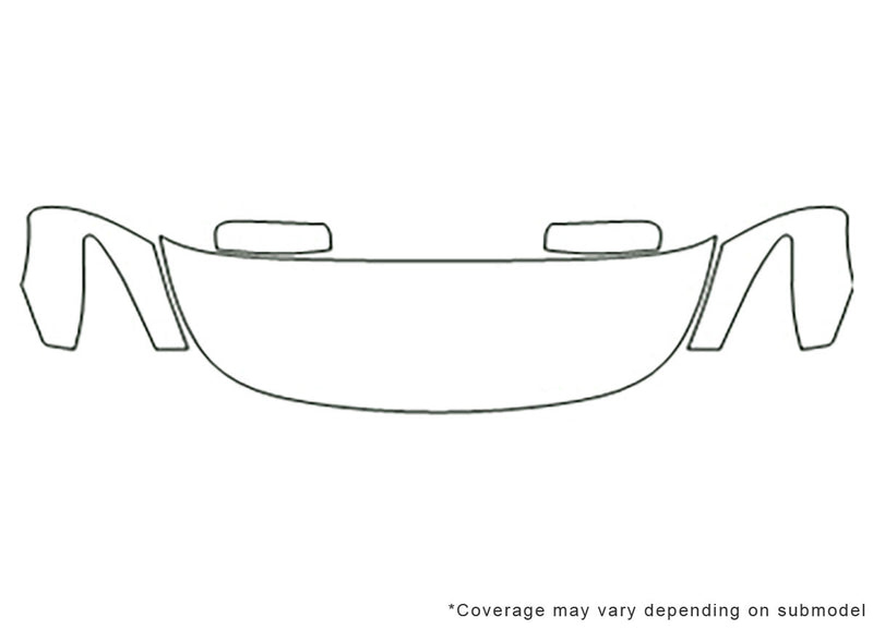 q60 3M Clear Bra Hood Precut PPF Diagram