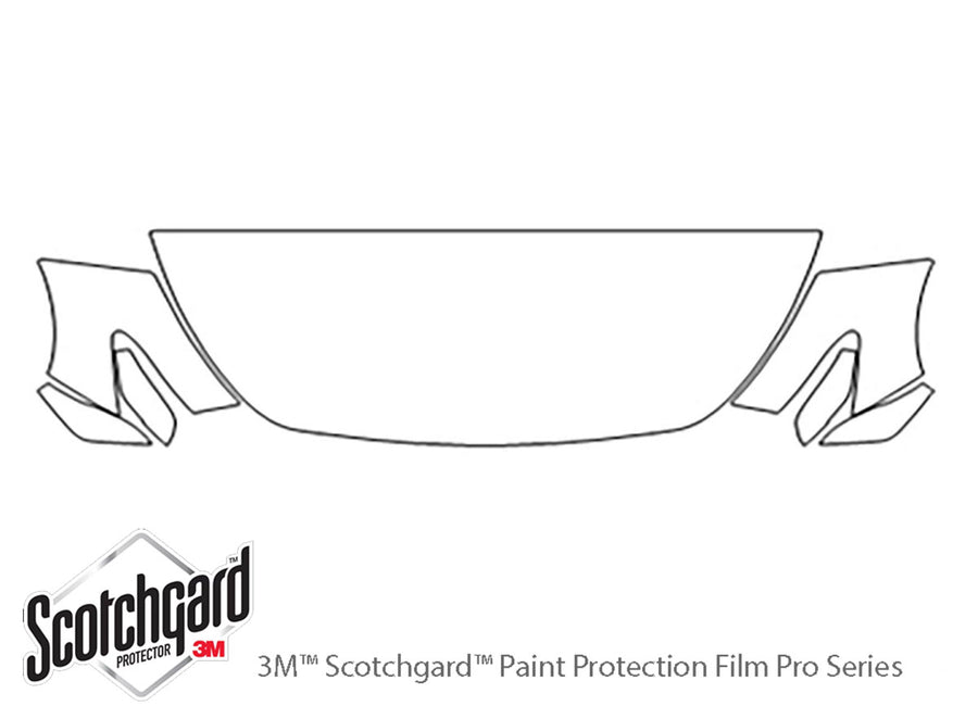 q60 3M Clear Bra Hood Precut PPF Diagram