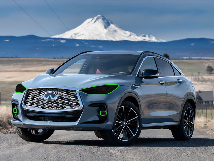 infiniti qx55 2022-2025 Headlight Tint Location
