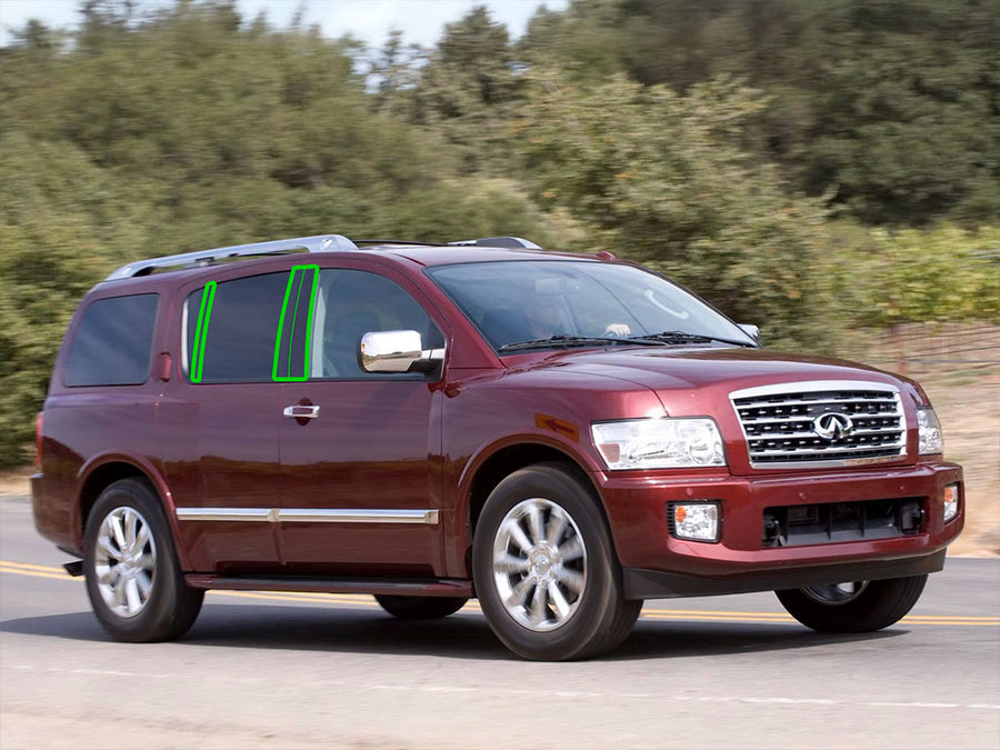 infiniti qx56 2004-2010 Pillar Post Trim Installation Location