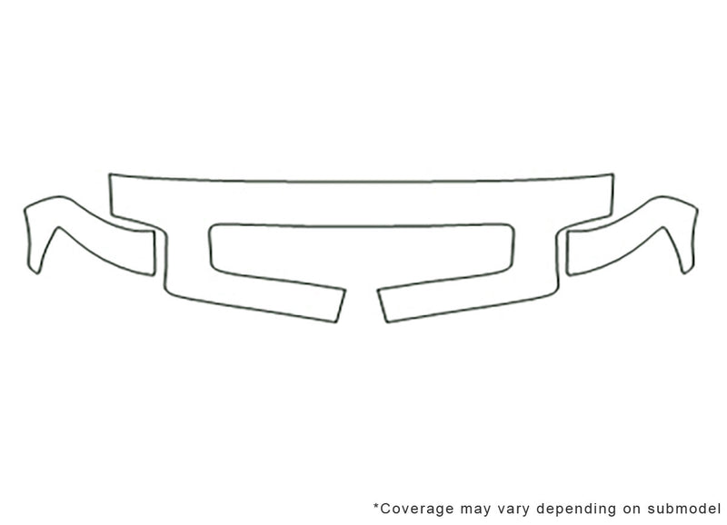qx56 Avery Dennison Clear Bra Hood Precut PPF Diagram