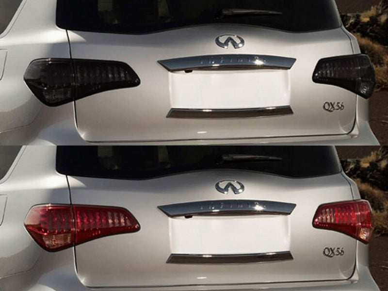 qx56 Before and After Smoked Taillights