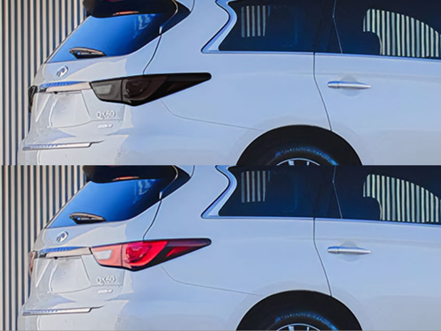 qx60 Before and After Smoked Taillights