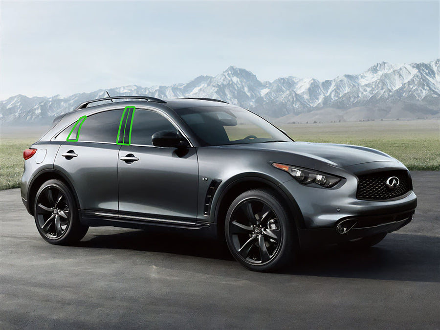 infiniti qx70 2009-2019 Pillar Post Trim Installation Location