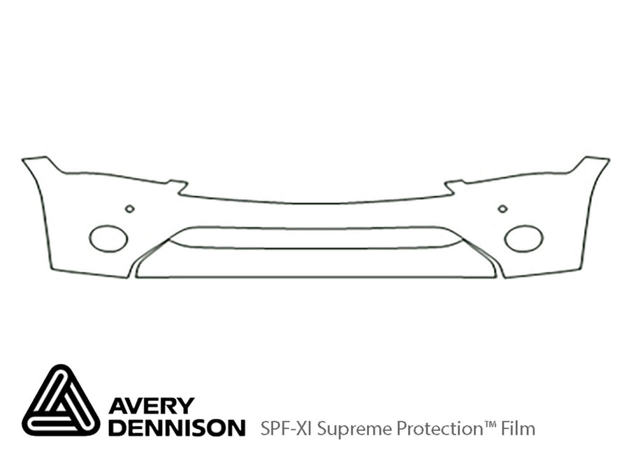 qx80 Avery Dennison Clear Bra Bumper Precut PPF Diagram