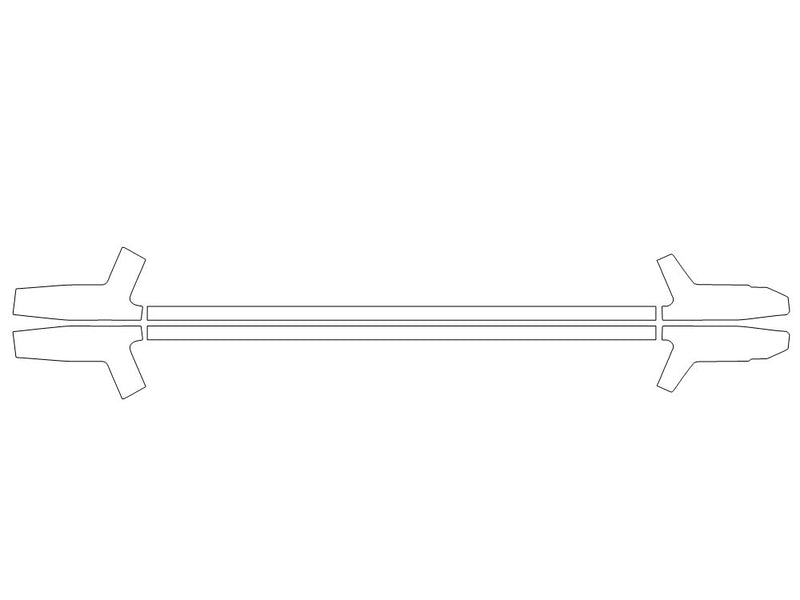 qx80 Avery Dennison Clear Bra Door Cup Precut PPF Diagram