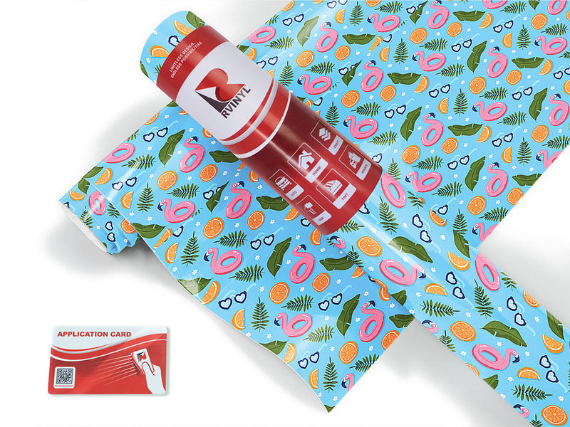 inflatable flamingo summertime Craft Vinyl Roll