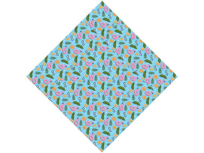 Inflatable Flamingo Summertime Vinyl Wrap Pattern