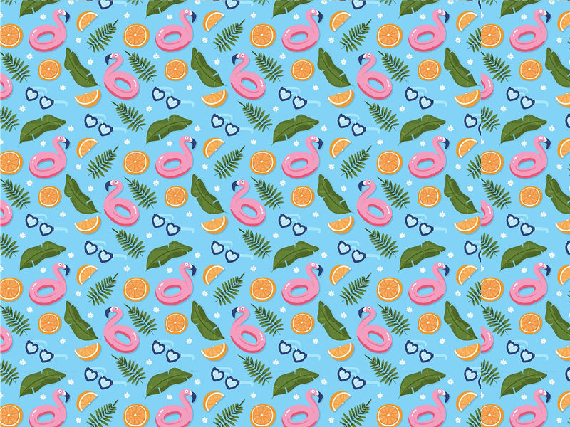 Inflatable Flamingo Summertime Vinyl Wrap Pattern~Rwraps Series 914 Digitally Printed Vinyl Wrap~0