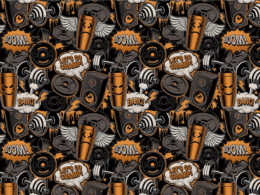 Inside King Graffiti Vinyl Wrap Pattern~Rwraps Series 914 Digitally Printed Vinyl Wrap~0