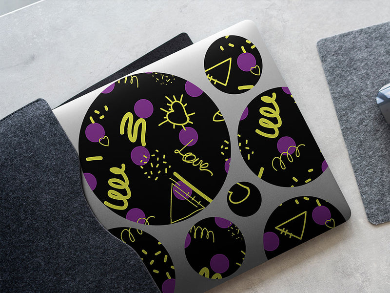 inside out abstract geometric DIY Laptop Stickers