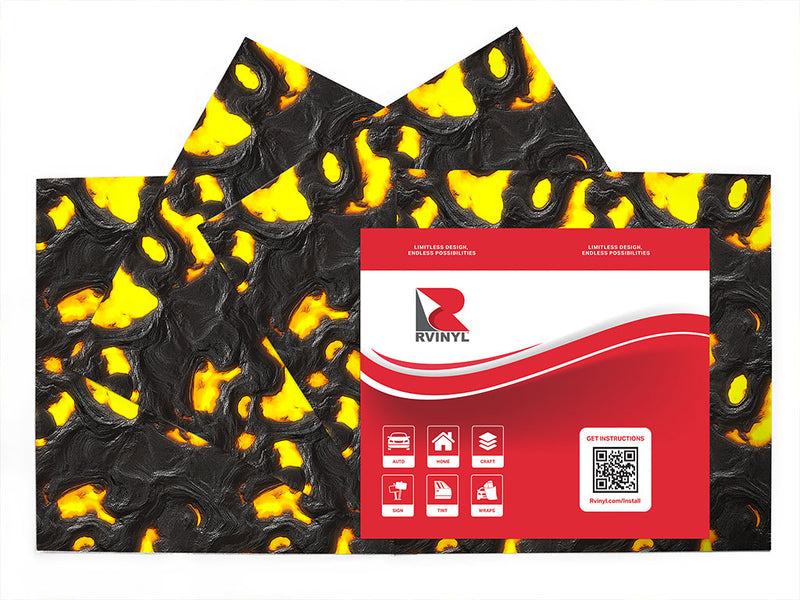 inside the caldera lava Craft Vinyl Sheet Pack