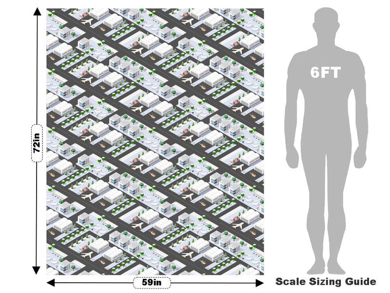 International Airport Cityscape Vehicle Wrap Scale~Rwraps Series 914 International Airport Cityscape Measurements~2
