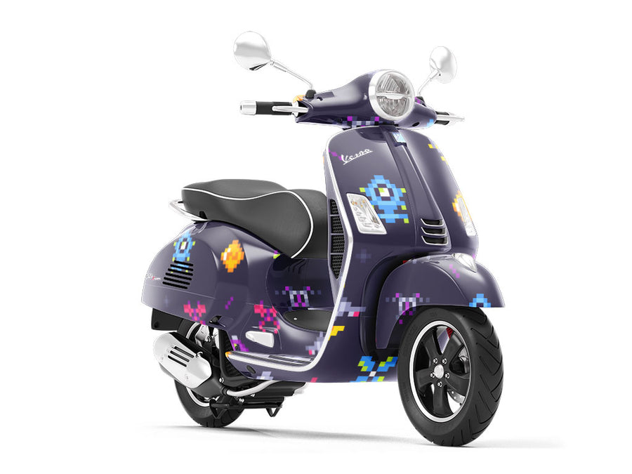 Interplanetary Rockets Gaming Vespa Scooter Wrap Film