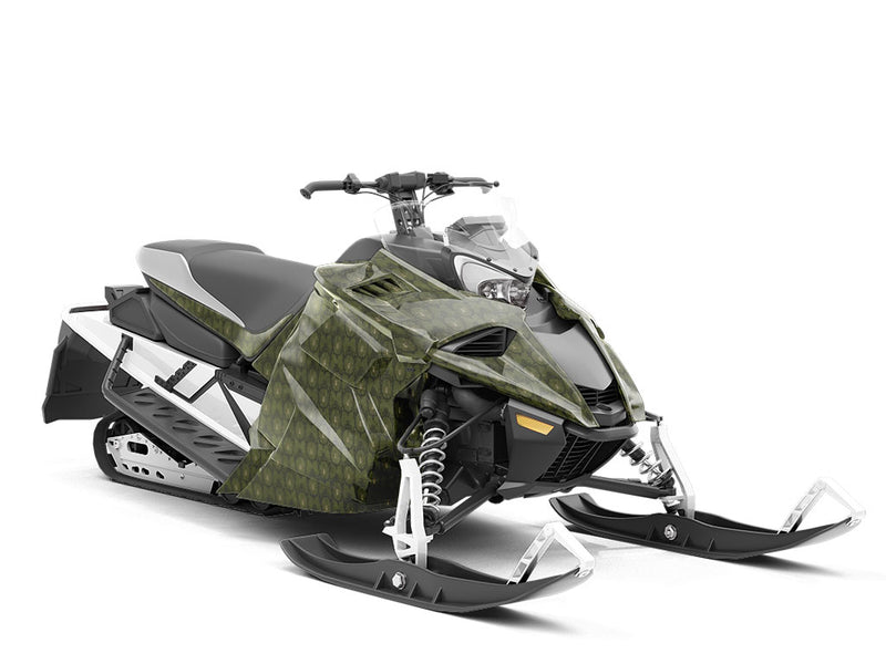 Intricate Webs Gothic Custom Wrapped Snowmobile
