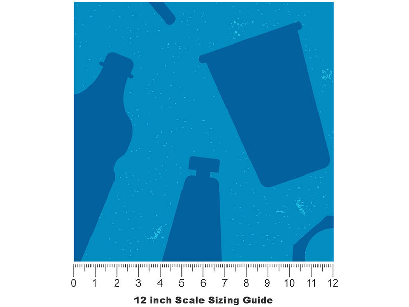 Invading Plastics Water Vinyl Film Pattern Size 12 inch Scale~Rwraps Invading Plastics Water Sizing Chart~2