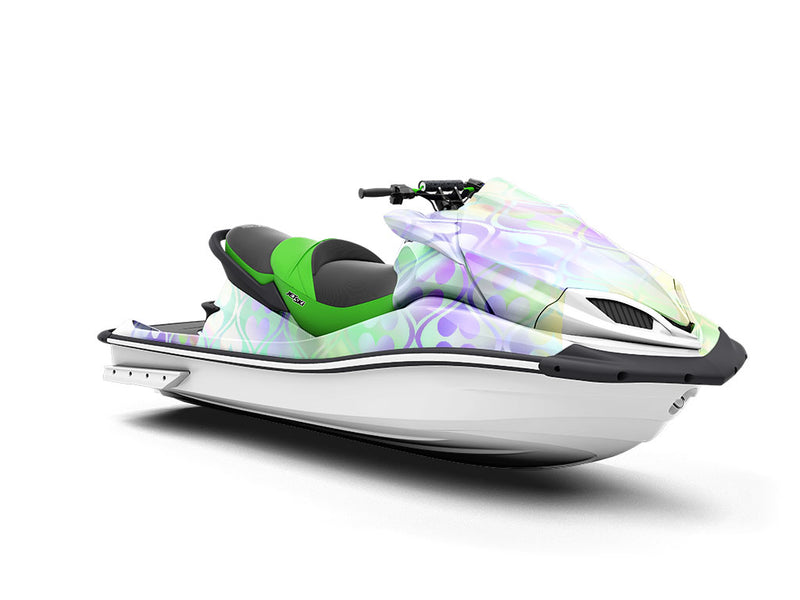 Iridescent Charm Heart Jet Ski Vinyl Customized Wrap