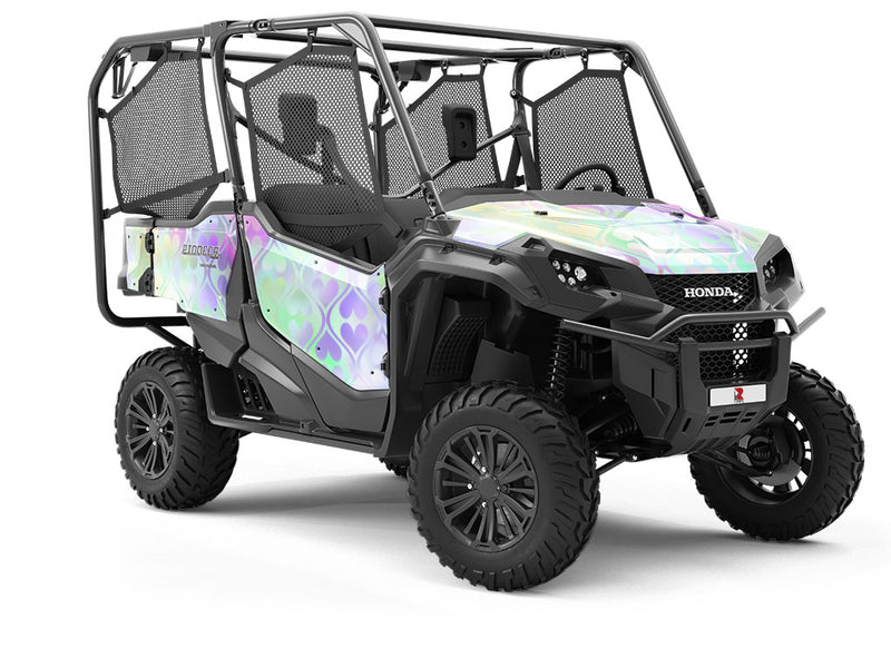 Iridescent Charm Heart Utility Vehicle Vinyl Wrap