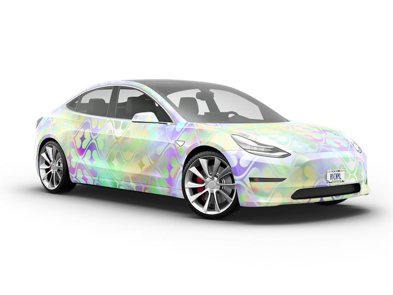 Iridescent Charm Heart Vehicle Vinyl Wrap