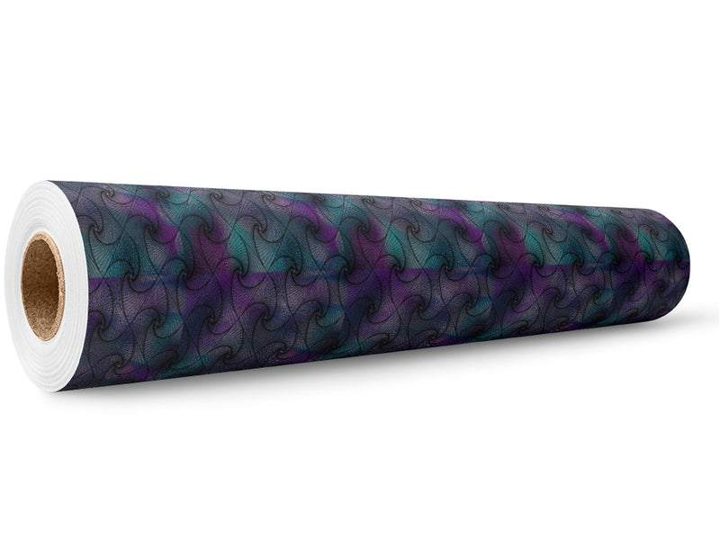 Iridescent Zentangle Optical Illusion Wrap Film Wholesale Roll~Rwraps Series 914 Digitally Printed Vinyl Roll~5