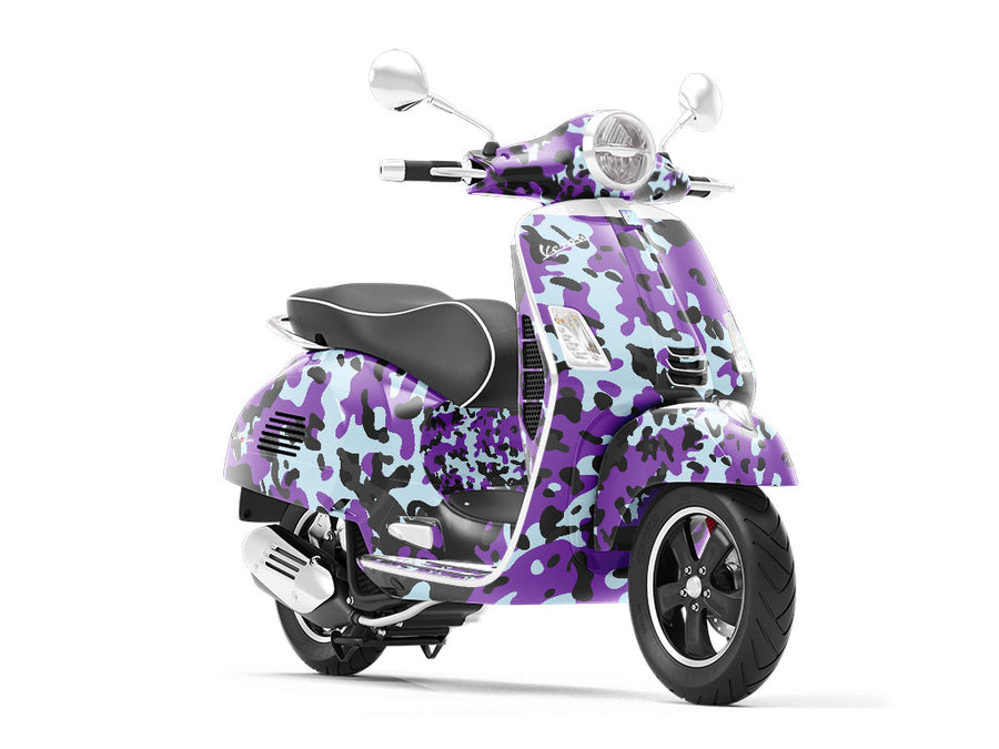Iris Multicam Camouflage Vespa Scooter Wrap Film