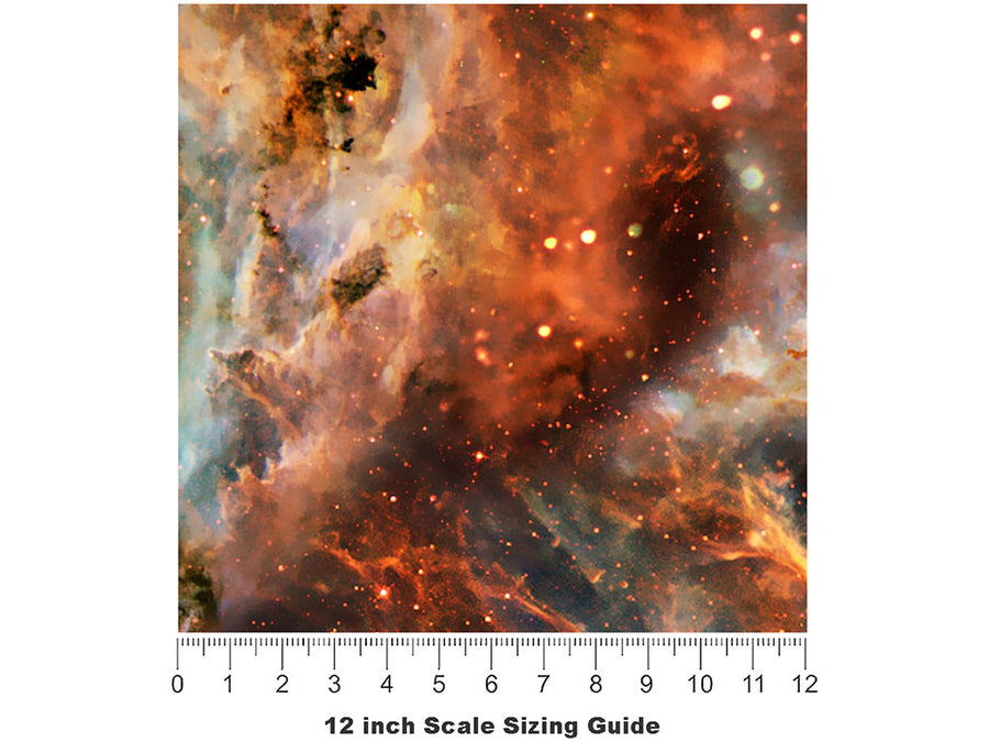 Iris Neb Science Fiction Vinyl Film Pattern Size 12 inch Scale~Rwraps Iris Neb Science Fiction Sizing Chart~2