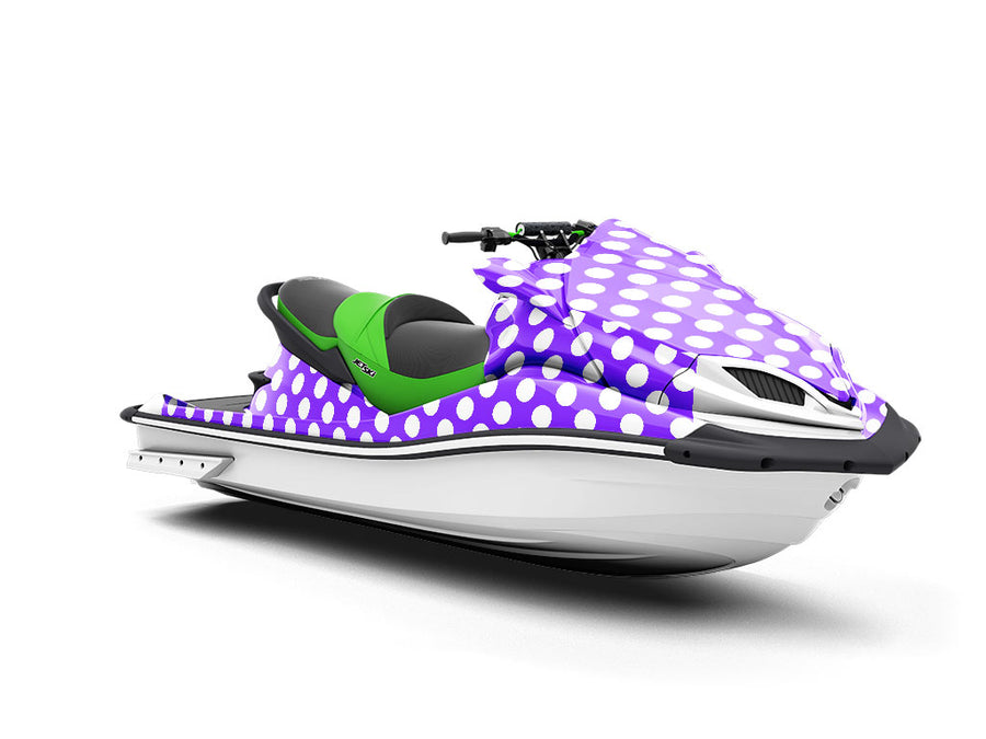 Iris Purple Polka Dot Jet Ski Vinyl Customized Wrap